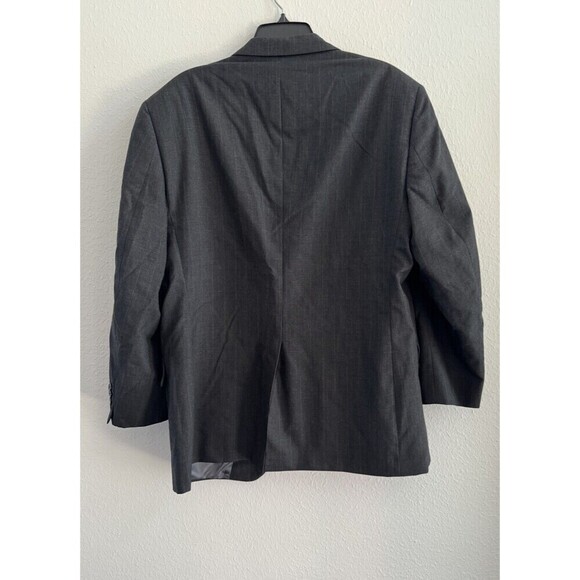 Jos A Bank 100% pure Wool Suit Jacket + Pants Pleated Gray Classic USA MADE - Picture 5 of 16